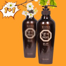 1+1 댕기머리 윤초 샴푸 탈모예방 한방농축원료 기능성샴푸 400ml*2개, 2개, 400ml