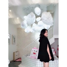 마카롱화이트샹들리에
