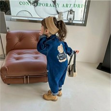 키즈청점프수트