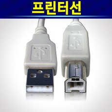 알(R)전산 프린터 엡손 삼성 캐논 브라더 복사기 프린트선 USB 케이블, 프린터선2m, 1개