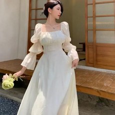 연주회 드레싱 여성용 스위트 백 퍼프 슬리브 원피스 핑크 붕대 우아한 쉬폰 롱 드레스 가을 패션