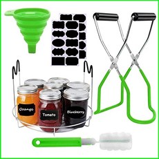 EOM 6pcs 캔 소모품 키트 스테인레스 스틸 수 있고 통조림 탱크 리프트 대형 실리카 젤 접이식 깔때기 및 칠판 레이블 가 - E073408JHWPCBS1, 기본