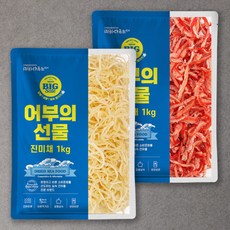바다푸드 오징어채 업소용 반찬 대용량 진미채 홍진미채 1kg, 1개