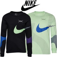 [해외미국] Nike Evolution of the Swoosh Reboot 나이키 에볼루션 오브 더 스우시 리부트 남자 라운드 긴팔 티셔츠