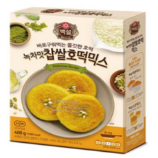 백설 녹차맛찹쌀호떡믹스400g 믹스, 6개, 400g