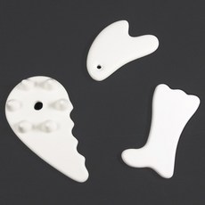 오버피스 협력업체 도자기 괄사 갈사 림프순환 얼굴 작아지는 림프 마사지기, 장화형