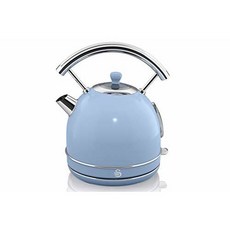 Swan Blue Retro Dome Tea Kettle One Size, 상세내용참조