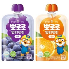뽀로로 워터젤리 120ml 포도 오렌지 각 10개 총 20개 danmugi001*1512530ZQ, 1개