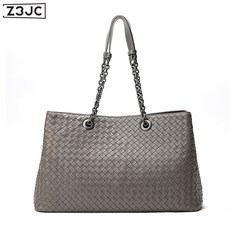Z3JC 오리지널 여성 가죽 클러치 체인백 스몰 양가죽 위빙 숄더백 라지 에디션