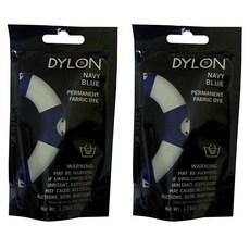 Dylon 다이론 패브릭 섬유 염색약 Navy Blue 50g x2