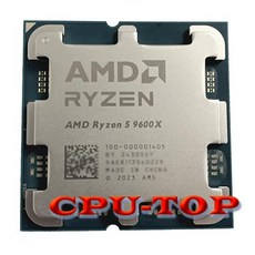 AMD Ryzen 5 9600X R5 9600X 5.4GHz 6 코어 12 스레드 데스크탑 CPU 프로세서 4NM 38M 100 000001405 소켓 AM5 선풍기 없음 신 - 9600x