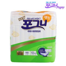 포그니 남녀공용 성인용 팬티형 기저귀 대형, 10개입, 1개