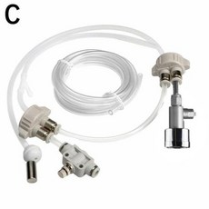 수족관 CO2 레귤레이터 DIY 이산화탄소 발생기 스테인레스 스틸 시스템 압력 게, 3) Upgraded