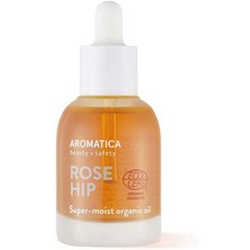 아로마틱 오가닉 로즈힙 오일 1.01oz / 30ml Ecocert 인증 비건 채식, 단일상품