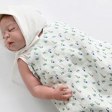 꽃무늬거즈원단