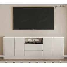 PINO 높은tv장테이블 TV 거실장 거실서랍장, 조립 100x30cm