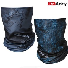 K2 safety 시원한 여름용 베이직 멀티 스카프 기능성, 블랙