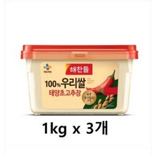 해찬들 우리쌀로 만든 태양초 골드 고추장, 1개, 3kg