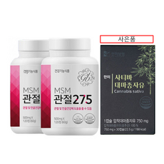 MSM관절275 엠에스엠 식이유황 관절영양제, 2개, 60g/120정 X 2통, 60g