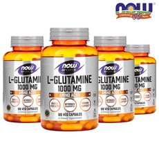 나우푸드 스포츠 L글루타민 더블 스트렝스 1000mg 120베지캡슐 4개, 120정