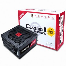 230V 650W 대기전력1W 80PLUS FDD커넥터 브론즈 무상6년 플랫케이블 Classic Bronze ATX파워 II EU HDB, 본 상품 선택하기