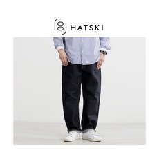 하츠키 HATSKI 와이드 테이퍼드 데님 팬츠 - 원워쉬 HTK-22003