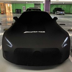 벤츠 AMG 자동차 덮개 커버 자외선 먼지 차단 클래스, 실내용 수입 난연성 탄성면, 1개
