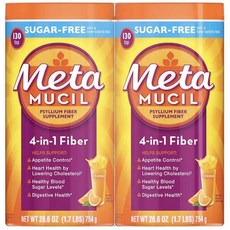 Metamucil Sugar Free Orange Fiber Powder 메타무실 슈가 프리 오렌지 파이버 파우더 260티스푼, 1개, 1.51, 1.51kg