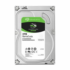 씨게이트 바라쿠다 SATA 하드 드라이브 3TB ST3000DM008 7200RPM 3.5 인치 - 3tb하드