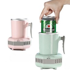 음료수 냉각기 아이스 맥주 쿨링기 급속 음료 주스 식혜 쿨링컵 쿨러 스텐 캔음료 냉동컵, D. 노르딕 블루