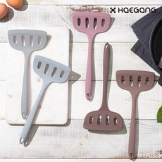 국산 실리콘 계란말이 뒤집개 생선 부침개 와이드 주걱 터너 뒤지개 조리도구 키친툴 파전 캠핑 주방 위생, 실리콘 계란말이 뒤집개_그레이, 1개