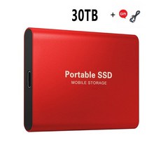 2023 노트북 PS4 용 고속 외장 하드 드라이브 500GB 1TB 2TB 4TB 8TB USB3.1 SSD 2.5 인치 휴대용, 15 Red 30TB, 한개옵션1
