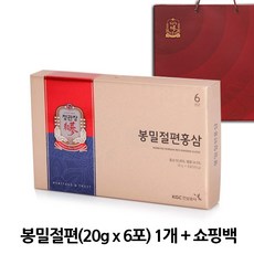 정관장 봉밀절편홍삼 20g x 6갑 최신정품(쇼핑백포함), 120g, 6개