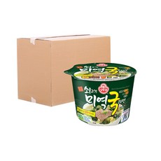 [박스] 오뚜기 쇠고기미역국라면 용기 100g 12입 대용량 업소용 식자재 명절음식 캠핑음식
