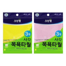 크린랩 크린 사각타올 3매입, 3개