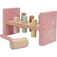 리틀더치 Little Dutch 출생정보 원목장난감 유럽 원목 장난감, 망치분홍색, 1개
