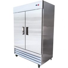 업소용 냉장고 2도어 스테인레스 스틸 솔리드 54인치 너비 용량 43Cuft 식당 주방 냉각기 냉장고용 110V 모두 32up1