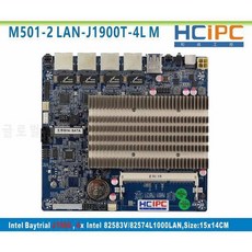 HCiPC M501-2 LAN-J1900T-4L BayTrail J1900 4LAN 멀티 LAN 방화벽 마더 보, 상세내용참조