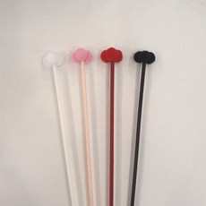 밍블랑 셀프인테리어 디퓨저재료 모음 DIY 디퓨저 공병 섬유스틱 리필오일 디퓨저스틱, 1개, 퐁퐁스틱(화이트) 3개