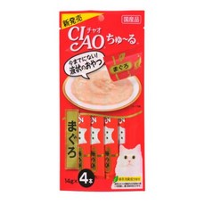 이나바 챠오츄르 (14gx4p)x10개 고양이간식 파우치, 참치맛, 40개입
