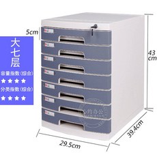 5단서랍장 신제품 A4테이블위 서류수납장 잠금장치포함 서랍식 자료수납장 사무실 가구 보관함 플라스틱 서류철, C01-2mm, T11-빅7개 고전 그레이
