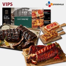 VIPS [VIPS] 빕스 블랙 바비큐 폭립+스파이시 폭립+피자 2종(페바)