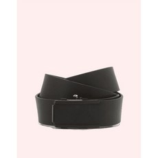 [100%정품] 질스튜어트 맨 액세서리 블랙 단색 소가죽 레더 자동벨트