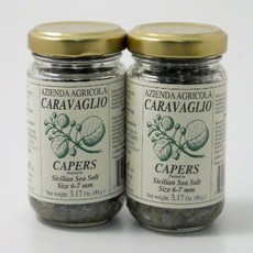 Caravaglio Capers from Sicily - Pack of 2 시칠리아산 카라바글리오 케이퍼 - 2개 팩, 1개, 485.34g