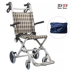 탄탄 여행용 초경량 알루미늄 접이식 휠체어 소형 휴대용 가방증정 8kg, 1개, WYK9001L(가로폭 36cm)