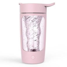 Montheria 자동 믹스컵 usb충전식 전동 믹스컵 텀블러 쉐이커 단백질 파우더 블렌딩 전동 컵 650ml A598-130, 핑크, 1개