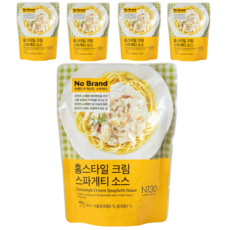 No Brand 홈스타일 크림 스파게티 소스, 5개, 400g