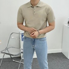 남자오픈카라니트
