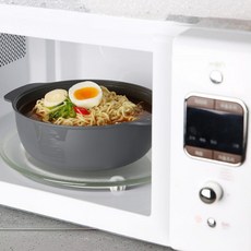 그로스팟 안전한 국산 전자렌지용 라면용기 계란찜기 1+1, 2개, 그레이 (중+소)