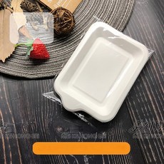 일회용 생일 케이크 플레이트 직사각형 베이킹 하이 엔드 트레이 스퀘어 종이 벌크, 12 10 plates handle long squar, 1개